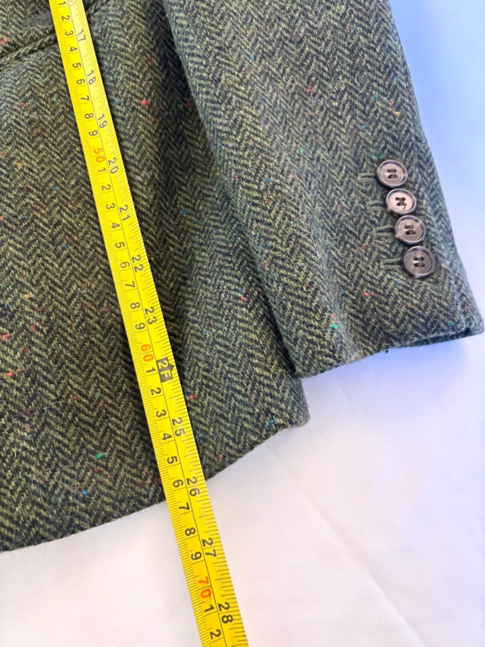 J. Crew Parke Green herringbone Tailored wool Blazer - Picture 7 of 11